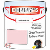 Denny's High Temp Paint For Stoves Colour- Blush Pastel Pink - Heatproof Soot-Resistant Durable