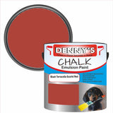 Denny's Chalk Paint For Furniture Colour- Blush Terracotta Scarlet Red - Matte Scuffproof Refresh