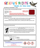 Instructions for use Bmw Chilli Red Car Paint