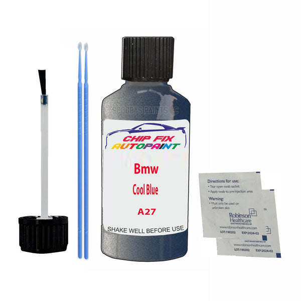 Bmw Cool Blue Touch Up Paint Code A27 Scratch Repair Kit