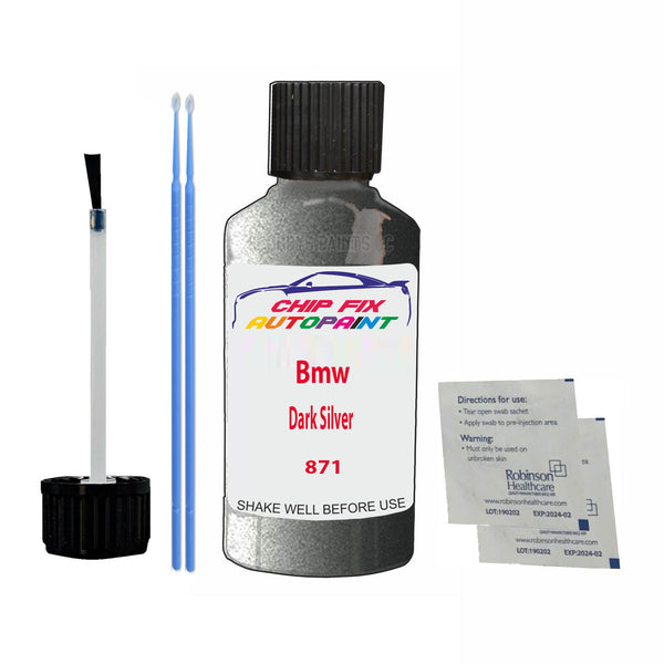 Bmw Dark Silver Touch Up Paint Code 871 Scratch Repair Kit