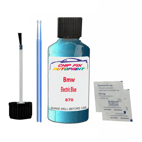 Bmw Electric Blue Touch Up Paint Code 870 Scratch Repair Kit