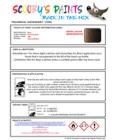 Instructions for use Bmw Hot Chocolate Car Paint