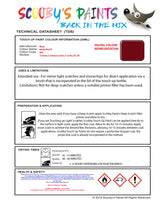 Instructions for use Bmw Imola Red II Car Paint