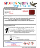 Instructions for use Bmw Melbourne Red Car Paint