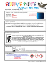 Instructions for use Bmw Montego Blue Car Paint