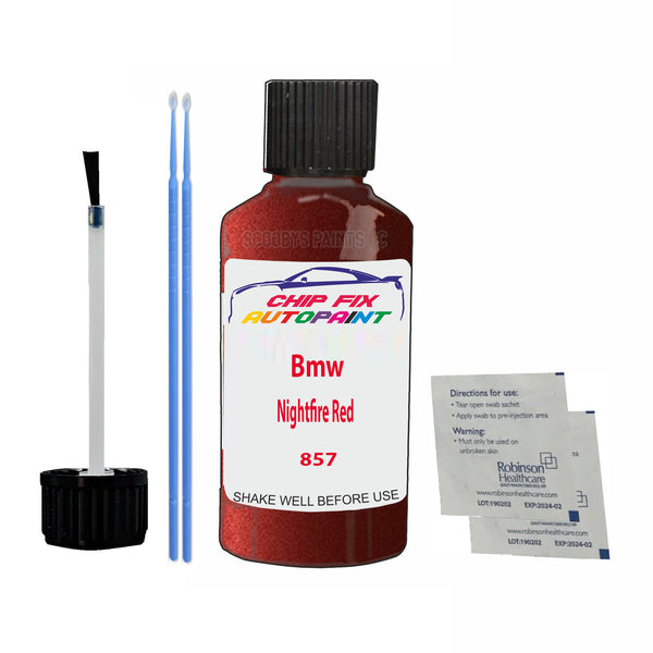 Bmw Nightfire Red Touch Up Paint Code 857 Scratch Repair Kit