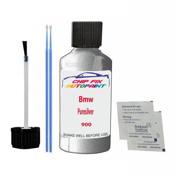 Bmw Puresilver Touch Up Paint Code 900 Scratch Repair Kit