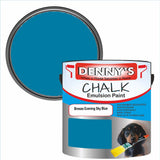 Denny's Chalk Paint For Walls Colour- Breeze Evening Sky Blue - Matte Wipe-Clean Coverage