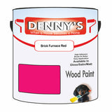Denny's Wood Paint For Decking Colour- Brick Furnace Red - Anti-Slip Weatherproof Durable