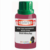 Denny's Stain Paint For Decking Colour- Brick Inferno Red - Anti-Slip Weatherproof Nourish