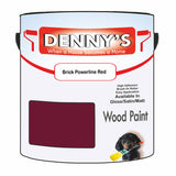 Denny's Wood Paint For Decking Colour- Brick Powerline Red - Anti-Slip Weatherproof Durable