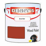 Denny's Wood Paint For Decking Colour- Brick Red - Anti-Slip Weatherproof Durable