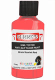 Denny's Floor Paint For Grip Coating Colour- Brick Scarlet Red - Anti-Slip Hardwearing Safe