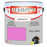 Denny's Floor Paint For Commercial Areas Colour- Bright Blush Pink - High-Traffic Anti-Slip Hardwearing