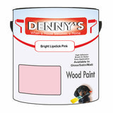 Denny's Wood Paint For Decking Colour- Bright Lipstick Pink - Anti-Slip Weatherproof Durable