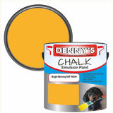 Denny's Chalk Paint For Walls Colour- Bright Morning Soft Yellow - Matte Wipe-Clean Coverage