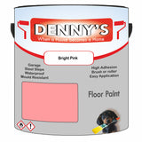 Denny's Floor Paint For Sheds Colour- Bright Pink - Durable Anti-Slip Weatherproof