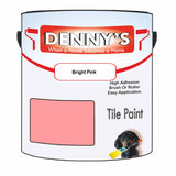 Denny's Tile Paint For Commercial Areas Colour- Bright Pink - High-Traffic Durable Easy-Clean