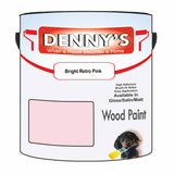Denny's Wood Paint For Decking Colour- Bright Retro Pink - Anti-Slip Weatherproof Durable