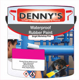 Denny's Waterpoof Paint For Pools Colour- Bright Workshop Pink - Water-Seal Chlorine-Tough Anti-Slip