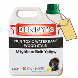 Denny's Stain Paint For Decking Colour- Brightline Bulb Yellow - Anti-Slip Weatherproof Nourish
