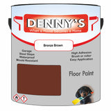 Denny's Floor Paint For Sheds Colour- Bronze Brown - Durable Anti-Slip Weatherproof