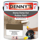 Denny's Waterpoof Paint For Stamp Out Damp Colour- Bronze Foundry Brown - Damp-Block Mould-Safe Breathable