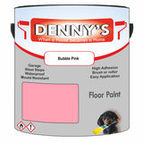 Denny's Floor Paint For Commercial Areas Colour- Bubble Pink - High-Traffic Anti-Slip Hardwearing
