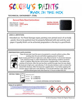 Instructions For Use Bugatti ALL MODELS BLACK CARBON Car Paint