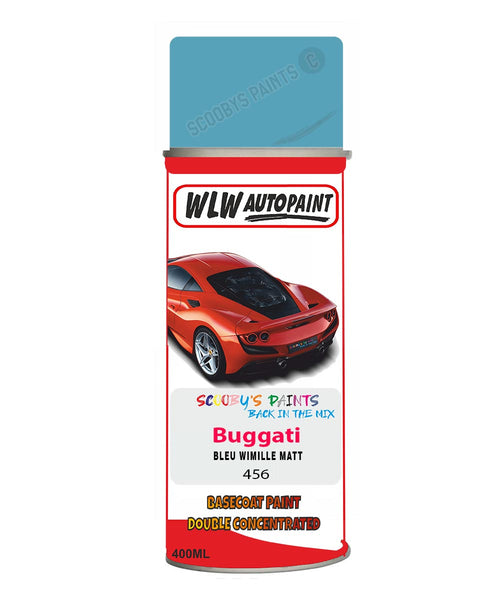 Bugatti BLEU WIMILLE MATT Aerosol Spray Paint Code 456 Basecoat Spray Paint