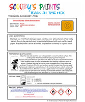 Instructions For Use Bugatti ALL MODELS GIALLO TAURUS INTERIEUR Car Paint
