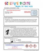 Instructions For Use Bugatti ALL MODELS GLACIER Car Paint