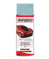 Bugatti GRAND PRIX BLUE MATT Aerosol Spray Paint Code 443 Basecoat Spray Paint