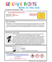 Instructions For Use Bugatti ALL MODELS JAUNE MOLSHEIM Car Paint