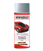 Bugatti LIQUID SILVER MATT Aerosol Spray Paint Code 439 Basecoat Spray Paint