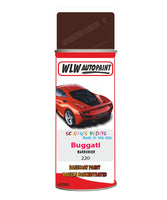 Bugatti MARRONIER Aerosol Spray Paint Code 220 Basecoat Spray Paint