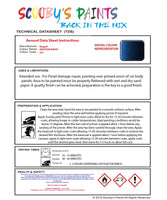 Instructions For Use Bugatti ALL MODELS MEDITERAN BLEU Car Paint