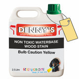 Denny's Stain Paint For Fences Colour- Bulb Caution Yellow - Weatherproof Uv-Safe Protect