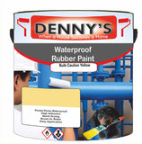 Denny's Waterpoof Paint For Pools Colour- Bulb Caution Yellow - Water-Seal Chlorine-Tough Anti-Slip