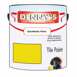 Denny's Tile Paint For Commercial Areas Colour- Bulb Metallic Yellow - High-Traffic Durable Easy-Clean