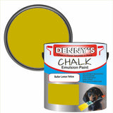 Denny's Chalk Paint For Furniture Colour- Butter Lemon Yellow - Matte Scuffproof Refresh