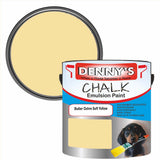 Denny's Chalk Paint For Furniture Colour- Butter Ochre Soft Yellow - Matte Scuffproof Refresh