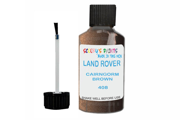 Mixed Paint For Land Rover Defender, Cairngorm Brown, Touch Up, 408
