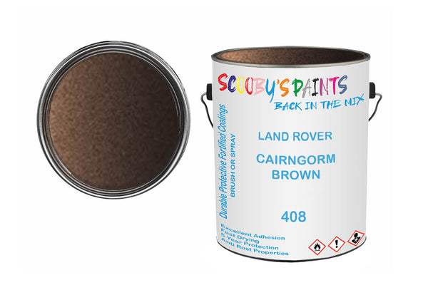 Mixed Paint For Land Rover Range Rover, Cairngorm Brown, Code: 408, Brown