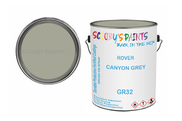 Mixed Paint For Mg Mgb, Canyon Grey, Code: Gr32, Silver-Grey