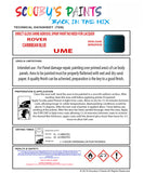 CARIBBEAN BLUE Aerosol Spray Paint Code UME Classic ROVER Model 25/200 SERIES Automotive Restorative Paint Vehicle Touch-Up ROVER UME Paint Car Restoration DIY Auto Painting Classic Car Refinishing High-Quality Spray Paint Automotive Finish Vehicle Restoration Supplies Custom Car Paint Auto Body Paint Aerosol Can Automotive Refinishing Paint for Classic Cars