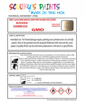 Austin CASHMERE GOLD Spray or Brush Paint For Classic Austin Model Metro Restore my Old Austin