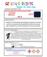 Rover CAVALRY BLUE Spray or Brush Paint For Classic Rover Model Allegro Restore my Old Rover