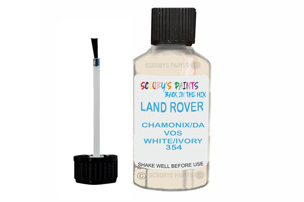 Mixed Paint For Land Rover Defender, Chamonix/Davos White/Ivory, Touch Up, 354